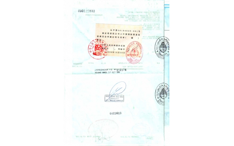 MP3 當(dāng)時(shí)的LICENSE，出口阿根廷的記錄